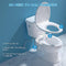 BYRISON Bidet for Toilet, Ultra-Slim Bidet Attachment with Dual Nozzle (Feminine/Posterior Wash), Adjustable Water Pressure, WC Toilet Seat Bidet with Brass Inlet and Metal Hose, Easy Installation