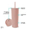Simple Modern Insulated Tumbler with Lid and Straw | Iced Coffee Cup Reusable Stainless Steel Water Bottle Travel Mug | Gifts for Women Men Her Him | Classic Collection | 24oz | Mauve Me