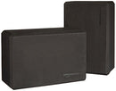 Amazon Basics Foam Yoga Blocks - 10.16 x 22.86 x 15.24 CM, Set of 2, Black