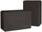 Amazon Basics Foam Yoga Blocks - 10.16 x 22.86 x 15.24 CM, Set of 2, Black