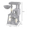 Floofi 104cm Cat Tree, Cat Tower, Cat Scratching Post, Cat Tree for Indoor Cats, Cat Hammock, Cat Accessories, Cat Tree Large Cat, Small Cat Trees, Cat Post, Cat Tree Tower (Light Grey)