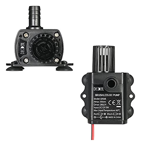 ZIEM Ultra-Quiet Mini USB DC5V 4.8W 300L/H Lift 300cm Brushless Water Pump Waterproof Submersible Fountain with Flow Adjustment Function