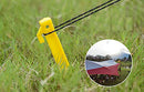 24Pcs Durable Tent Pegs Plastic Spike Hook Awning Camping Caravan Visual Marker,12x 6inch + 12x 9inch