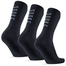 SOUKE Cycling Socks Men Women Running 3-Pack, Breathable Cushioned Moisture Wicking Crew Athletic Socks for Biking, MTB, One Size