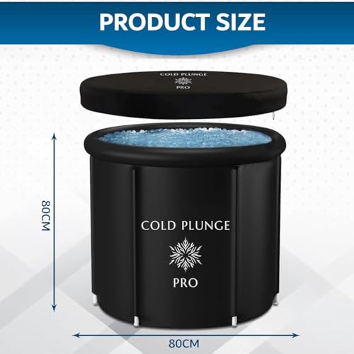Ice Bath Tub for Athletes Cold Plunge Tub for Recovery (XL Size) Multi Layered Insulated Tub with All-Weather Cover Extra Large Plunge Pool USA Owned By Cold Plunge Pro