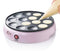 Bestron Poffertjes Retro Design Mini Waffle Pancake Maker with Non-Stick Coating Sweet Dreams 800 W Pink