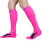 Meister Graduated 20-25mmHg Compression Running Socks for Shin Splints (Pair) - Pink - Small