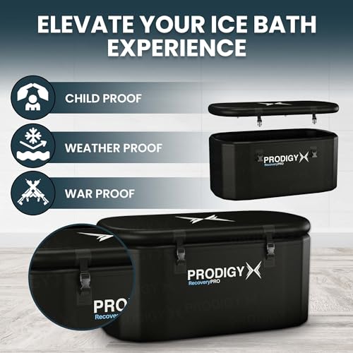 PRODIGYX Ice Bath Tub for Athletes XL - Water Chiller Compatible - Cold Plunge - Outdoor, Portable, Inflatable - RecoveryPRO