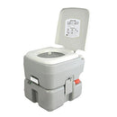 SereneLife Portable Toilet with Carry Bag – Indoor Outdoor Toilet with CHH Piston Pump & Level Indicator – 5.3 Gallon Large Waste Tank – 100-120 Flushes for RV, Camping, Hiking & Boating