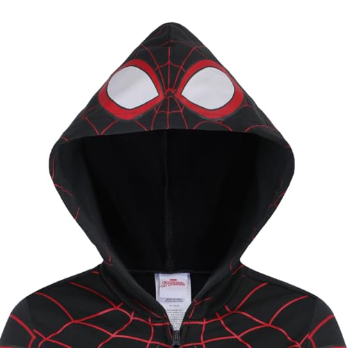 Marvel Spider-Man Miles Morales Boys Zip Up Hooded Sweatshirt