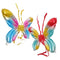 Abaodam 6 Pcs Symphony Angel Wings Flower Girls Wings Butterfly Balloon Dancing Party Butterfly Wing Inflatable Butterfly Wings Fairy Cosplay Wing Cute Aluminum Foil Child Pigeon