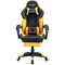 SUKIDA Yellow Gaming Chair Massage - Gamer Chair Adult Gamers Choice Size Cool Big People, PC Video Game Ergonomic Gamingchair with Footrest, Racing Office Computer Reclining Comfortable Recliner
