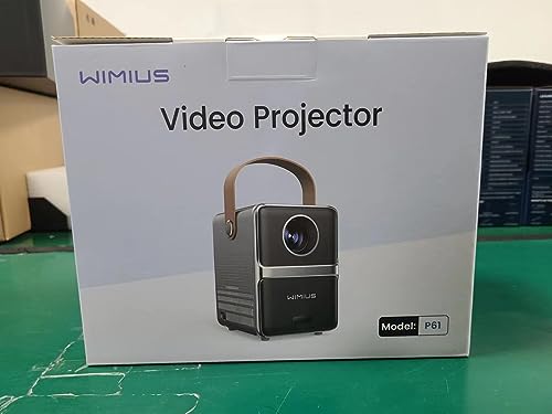 【Electric Focus】 Mini Projector, 9500 Lumens 5G WiFi Bluetooth Portable Projector Support Full HD 1080P, WiMiUS Home Cinema Projector Compatible with TV Stick/Smartphone/HDMI/USB/AV