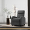 JUMMICO Recliner Chair Adjustable Home Theater Single Fabric Recliner Sofa Furniture with Thick Seat Cushion and Backrest Modern Living Room Recliners (Grey)