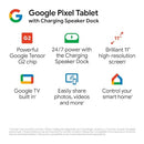 Google Pixel Tablet with Charging Speaker Dock (11 Inch Display, 256 GB Storage, Android, 8 GB RAM) – Porcelain