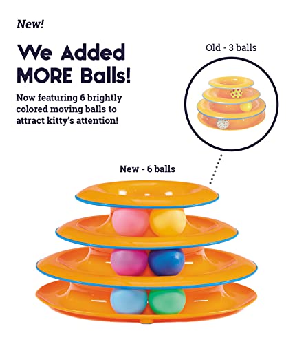 Petstages Tower of Tracks Interactive 3-Tier Cat Toy