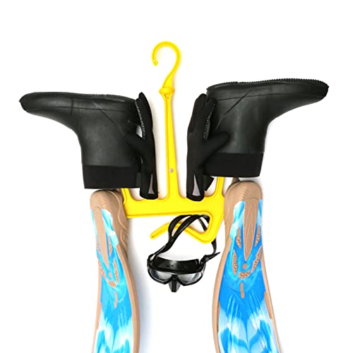 Durable Swivel Diving -Saving Snorkeling Dive Fast Drying Deluxe Drain Hangers Snorkel Wetsuit Drysuit Gear Accessories - Black