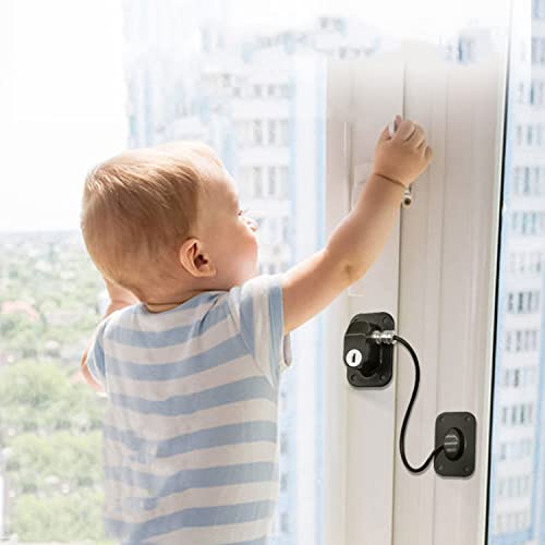 NewBinn Home Fridge Locks No Drilling, 2 Pack Adhesive Refrigerator Lock Combination Child/Baby Proofing Freezer Locks Children Safety Cabinet Lock