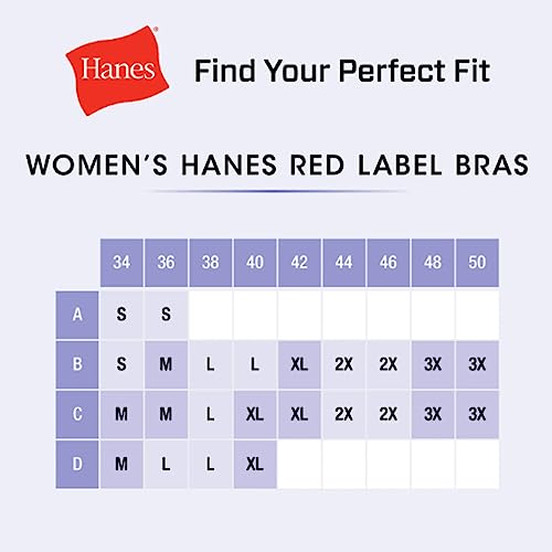 Hanes Women's Comfort Evolution Lace Wirefree Bra, White, Large