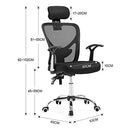 Mesh Office Chair Computer Chair Ergonomic Executive Desk Chair Armchair Breathable Mesh Black for Home Office Conference Meeting Rooms