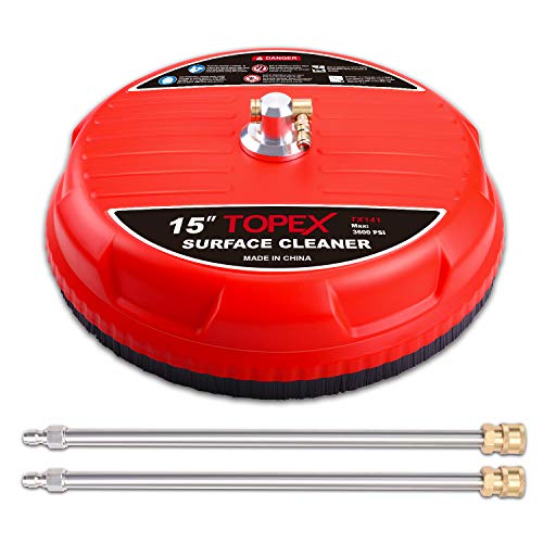 TOPEX 15” Pressure Washer Surface Cleaner w/Quick Connector up to 3600 psi