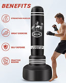 JUOIFIP Freestanding Punching Bags for Adults - 69" Freestanding Heavy Boxing Bag for Adult - Men Standing Boxing Bag Inflatable Kickboxing Bag for Home Office Gym ï¼Ë†with Gift Boxï¼â€°