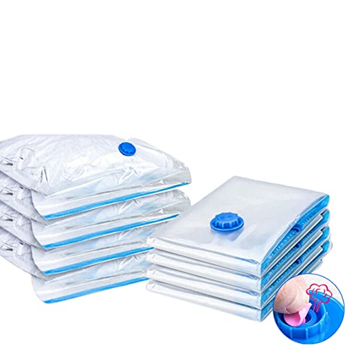 Space Saver Vacuum Storage Bags Kit - Pack of 9 (2 Large + 5 Medium + 2 Small) Vacuum Sealer Bags for Efficient Storage, Travel Vacuum Bags for Clothes, Vacuum Seal Bags for Space Organization