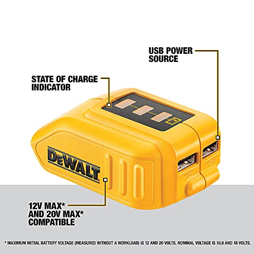 DEWALT DCB090 12V/20V Max USB Power Source