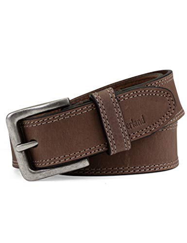 Timberland Men's 35Mm Boot Leather Belt, Dark Brown, 38