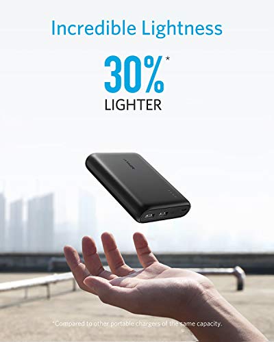 Anker PowerCore 13000 Portable Charger - Compact 13000mAh 2-Port Ultra Portable Phone Charger Power Bank with PowerIQ and VoltageBoost Technology for iPhone, iPad, Samsung Galaxy (Black)