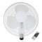 Heller 40cm Wall Mounted 3 Speed Air Cooling Fan w/Remote Control/Timer White