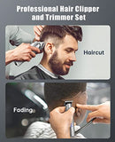 Jack & Rose Clippers and Trimmers Set, Cordless Hair Clippers for Men, Barber Clippers Set