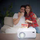 Laser LED 720P HD Projector with DVD Player and Wi-Fi Casting White