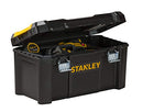 Stanley STST1-75521 Essential 19" Toolbox with Metal latches, Black/Yellow, Inch