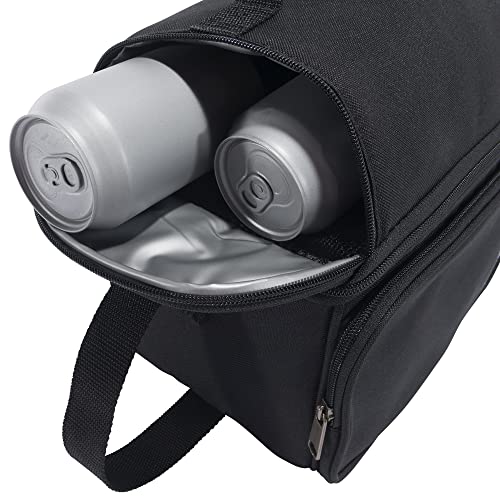 Carhartt Deluxe Dual Compartment Insulated Lunch Cooler Bag, Black