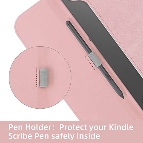 WALNEW Sleeve for 10.2-inch Kindle Scribe(2022 Released)，Protective Pouch Bag Case Cover with Pen Holder for 10.2” Kindle Scribe E-Reader