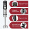 1000W 4-in-1 Immersion Hand Blender,Stainless Steel Stick Blender Mixer with Adjustable Speed & Turbo Mode,Electric Egg Whisk/Chopper Blender with Bowl, Food Processor for Baby Shakes Sauces Soups