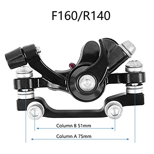 Auto-plaza Mechanical Disc Brake MTB Bike Cycling Bicycle Caliper Black (Front 160mm)