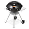 VEVOR Kettle Charcoal Barbecue Kettle Barbecue 56 cm Portable Barbecue Kettle Grill with Lid, Delicious BBQ, Picnic Grill with Large Grill Surface, Charcoal, Black, 63 x 82 x 88 cm Charcoal Round Barbecue Travel