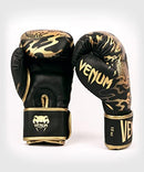 Venum Dragon's Flight Boxing Gloves - Black/Bronze-10 oz