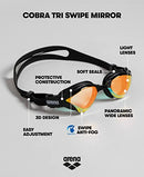 ARENA Cobra Tri Mirror Swipe Indoor Goggle, 355/ Yellow/Black