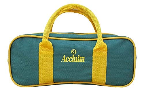 (Bottle/Yellow) - Acclaim Amble Nylon Three Bowl Level Lawn Flat Green Short Mat Locker Bowls Bag