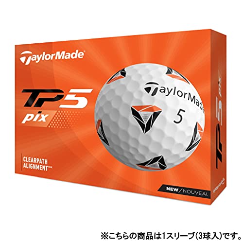 Taylor Made TP5 pix Golf Balls 5 Piece 2021 Model N0803201 White