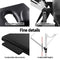 Zenses Massage Table 70cm Portable 2 Fold Aluminium Beauty Bed Black