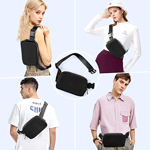 Bum Bag Crossbody Bag,1PC Mini Belt Bag Waist Bag,Fanny Pack Waist Bag,Small Waist Pouch,Belt Bag Waist Bag Bum Bag Fanny Pack Crossbody Bag,Adjustable Strap Mini Belt Bag Crossbody Bag Bum Bag,Black