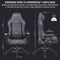 Newskill Akeron Professional Gaming Desk Chair, Breathable PU Leather, Adjustable Height, 180° Recliner, Gas Piston Class 4, 3D Adjustable Armrests, Lumbar and Cervical Cushion, Black