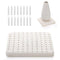 ZENFUN Kiln Stilts Support Nails Pottery Firing Mat, Ceramic Refractory Support Pad, High Temperatures Resistant Firing Kiln Burning Tools Accessories for Potters, Clay Pottery, Ceramic Hobbyists