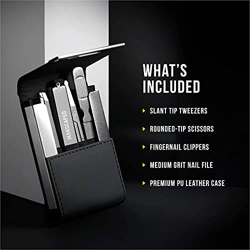 MANSCAPED™ Trim and Snip 4.0 Men's Grooming Kit, Includes The Lawn Mower™ 4.0 Ergonomically Designed Powerful Waterproof Electric Trimmer and The Shears 2.0 Manicure Set. Male Grooming and Care kit.