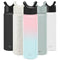 Simple Modern 650mL Summit Water Bottle with Straw Lid - Gifts for Kids Travel Hydro Vacuum Insulated Flask Double Wall Liter - 18/8 Stainless Steel Ombre: Sweet Taffy