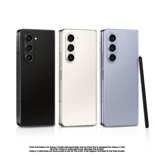 Samsung Galaxy Z Fold5 Factory Unlocked Android Smartphone, 512GB, Flex Mode, Foldable Display, Multi Window View, Phantom Black